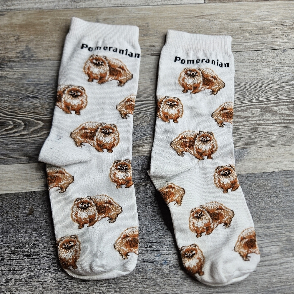 For Bare Feet Pomeranian Dog Socks